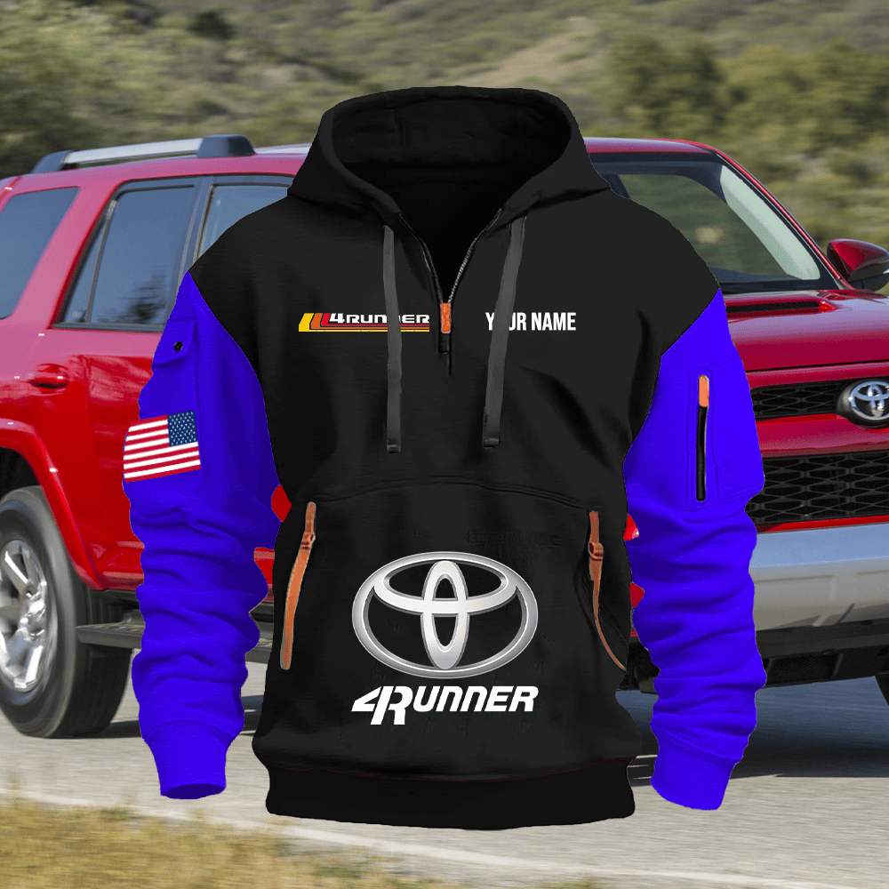 TY2 Custom Print Name Quarter Zipper Hoodie
