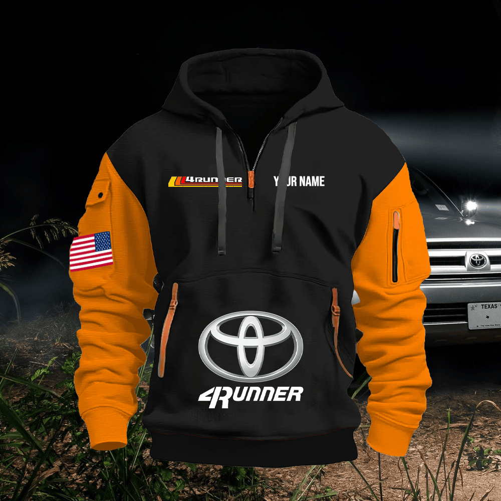 TY2 Custom Print Name Quarter Zipper Hoodie