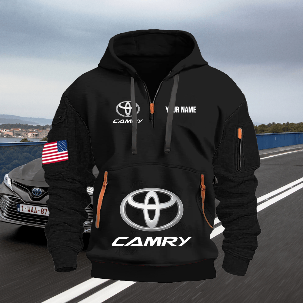 TY3 Custom Print Name Quarter Zipper Hoodie