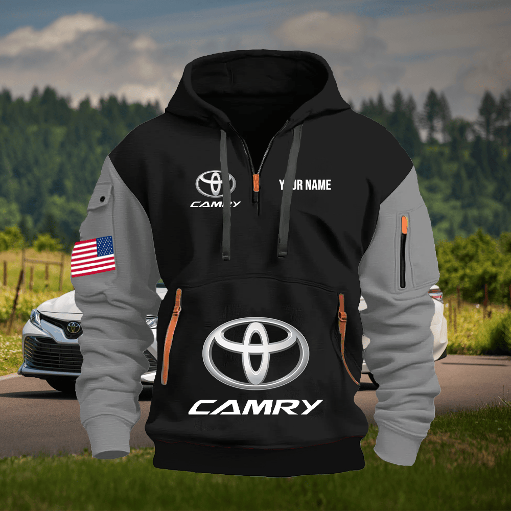 TY3 Custom Print Name Quarter Zipper Hoodie