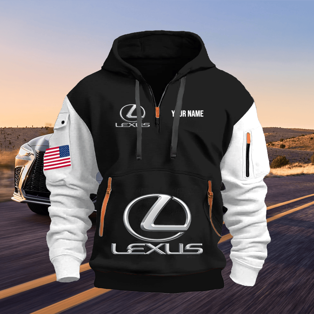 TY5 Custom Print Name Quarter Zipper Hoodie