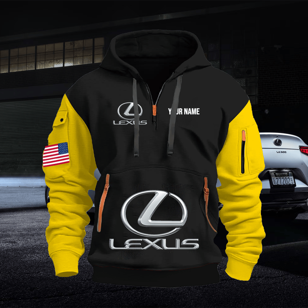 TY5 Custom Print Name Quarter Zipper Hoodie