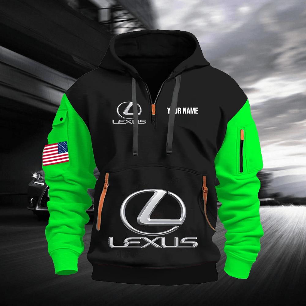 TY5 Custom Print Name Quarter Zipper Hoodie