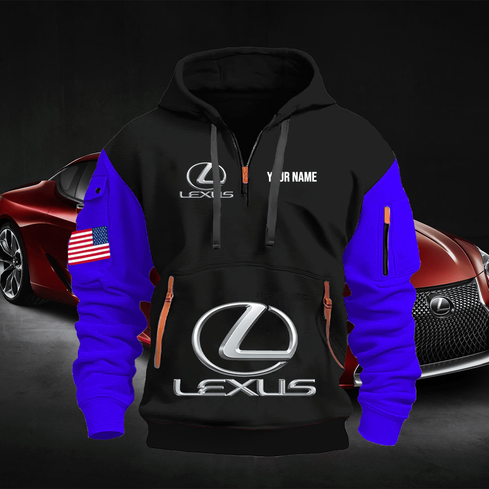 TY5 Custom Print Name Quarter Zipper Hoodie