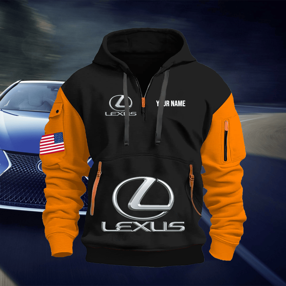 TY5 Custom Print Name Quarter Zipper Hoodie