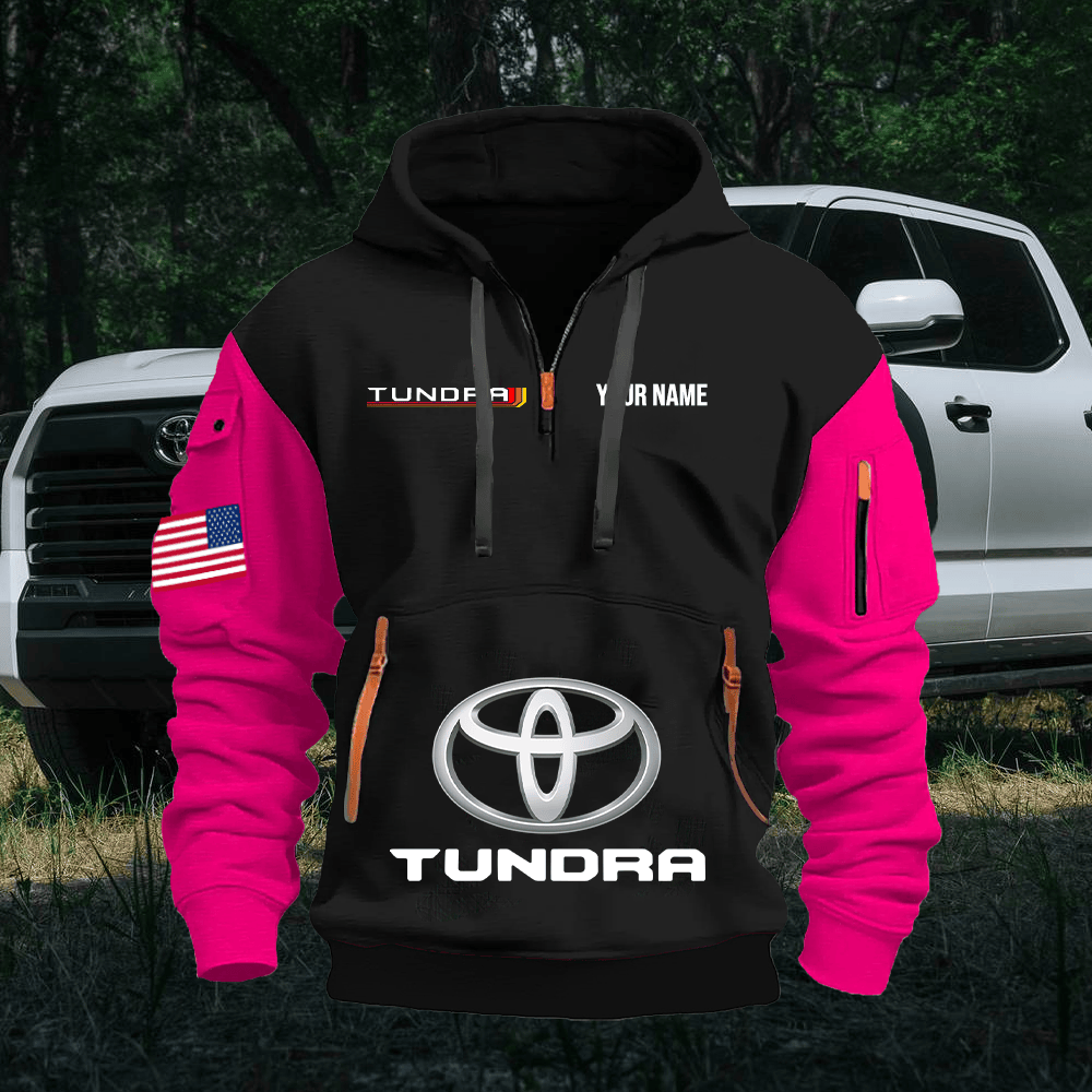TY6 Custom Print Name Quarter Zipper Hoodie