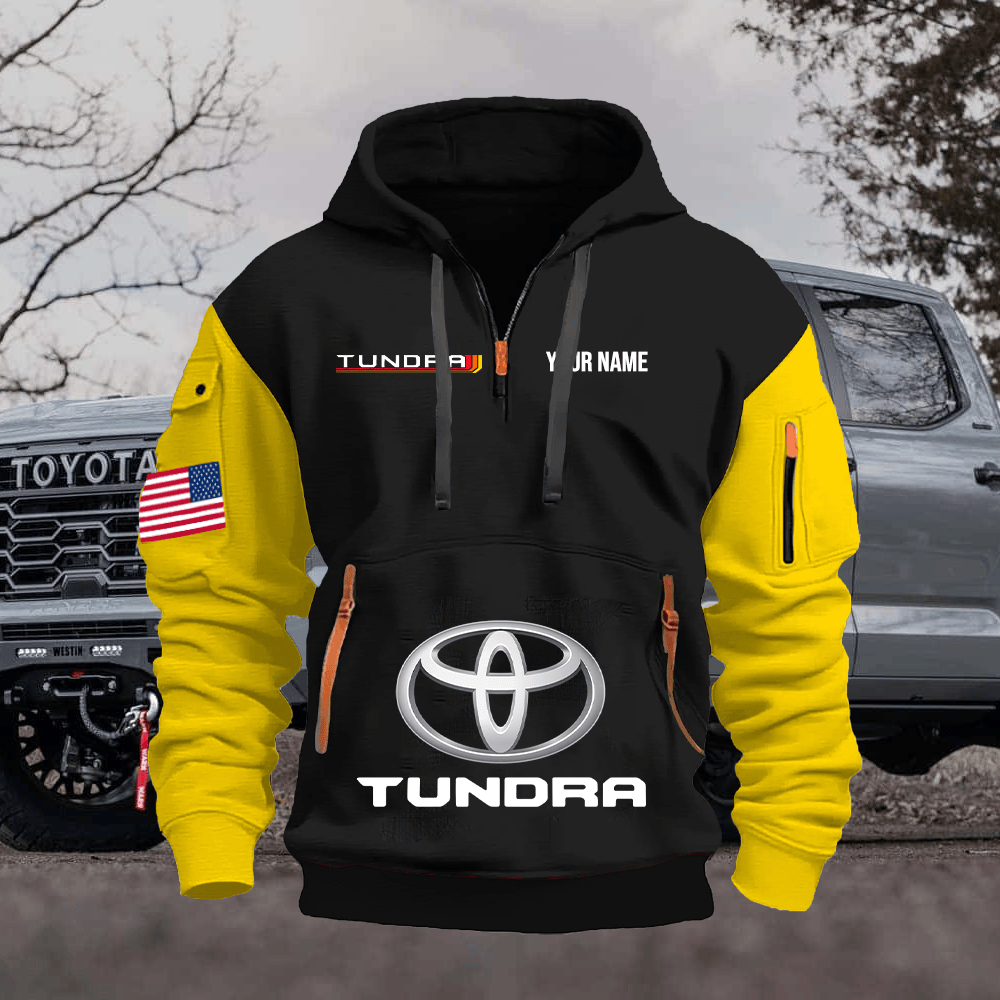 TY6 Custom Print Name Quarter Zipper Hoodie