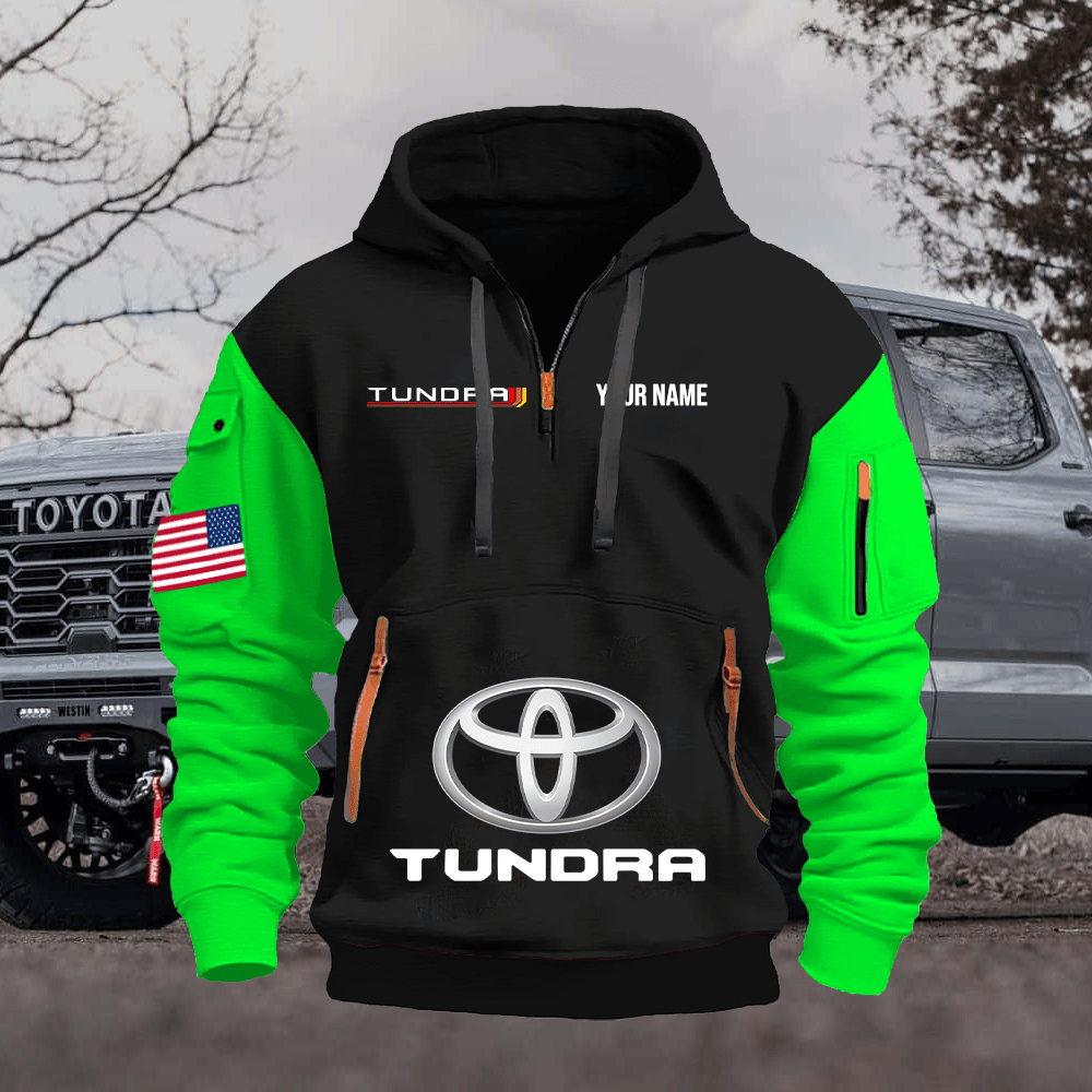 TY6 Custom Print Name Quarter Zipper Hoodie