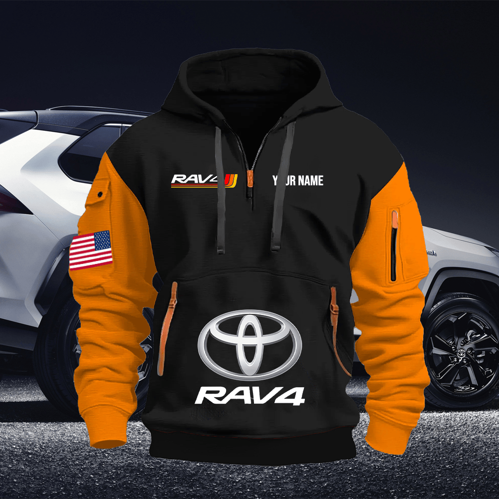 TY7 Custom Print Name Quarter Zipper Hoodie