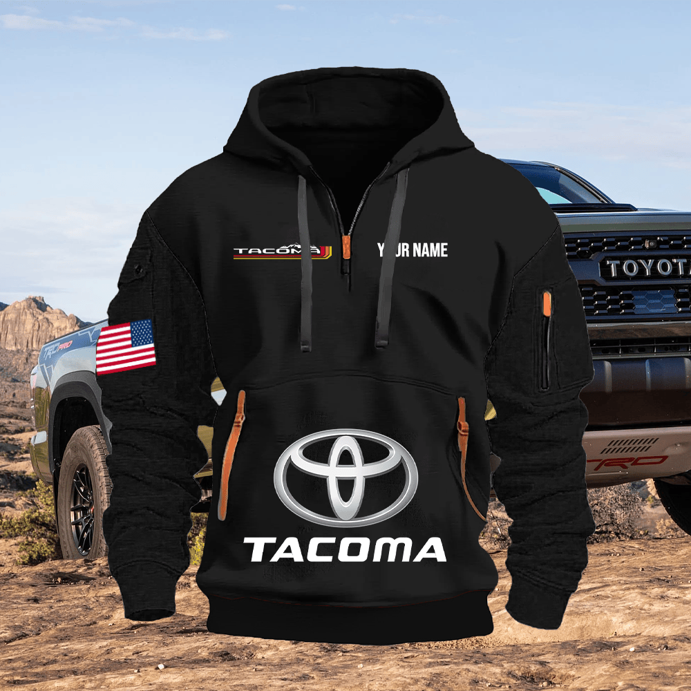 TY8 Custom Print Name Quarter Zipper Hoodie