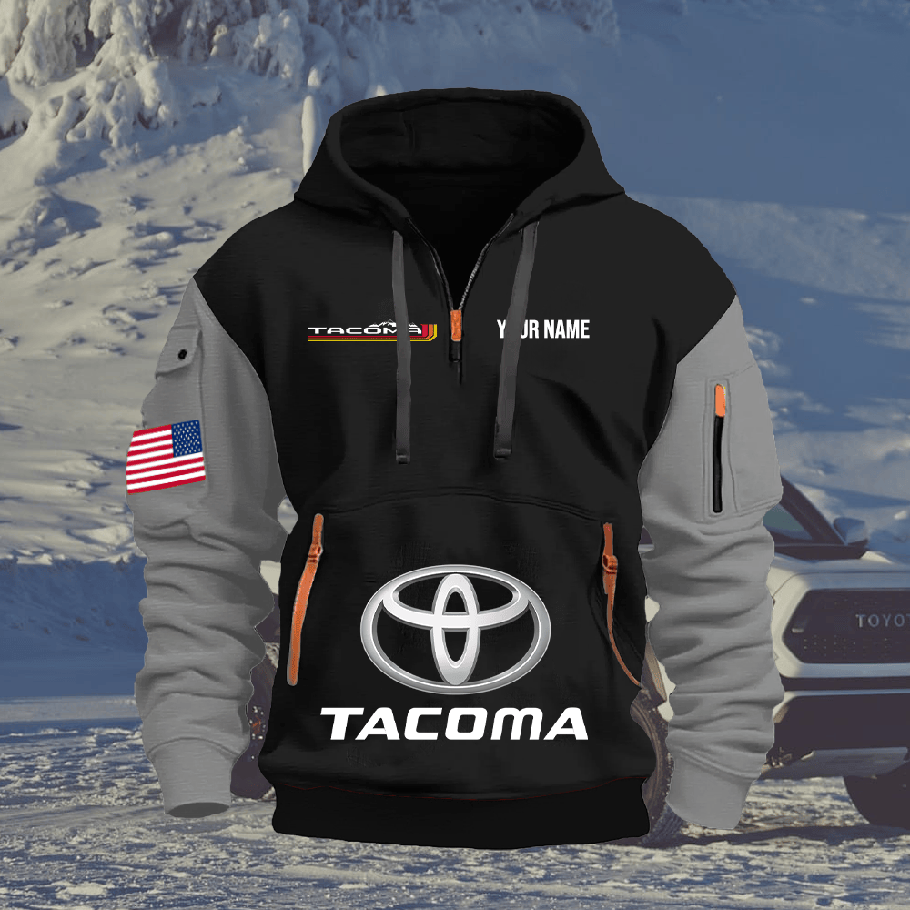 TY8 Custom Print Name Quarter Zipper Hoodie