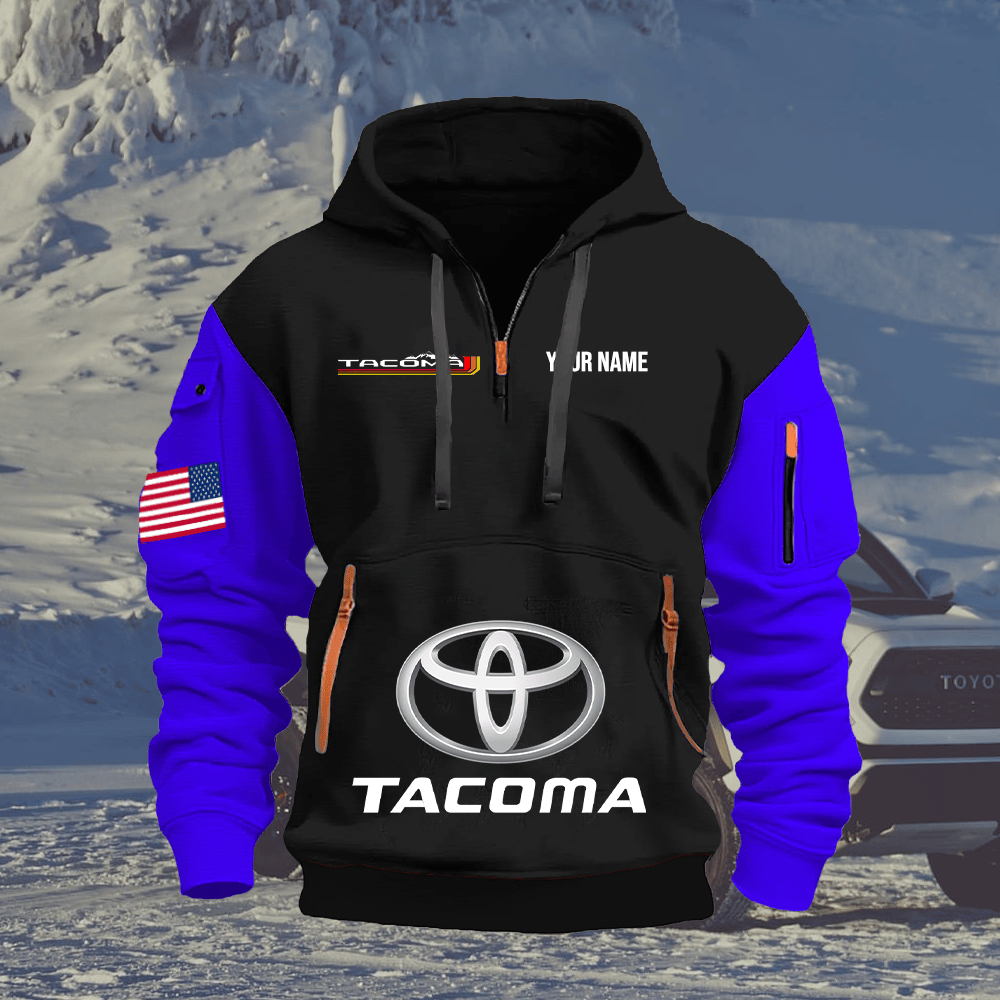 TY8 Custom Print Name Quarter Zipper Hoodie