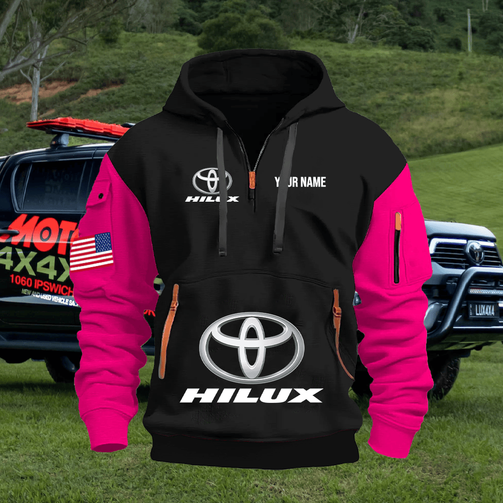 TY9 Custom Print Name Quarter Zipper Hoodie