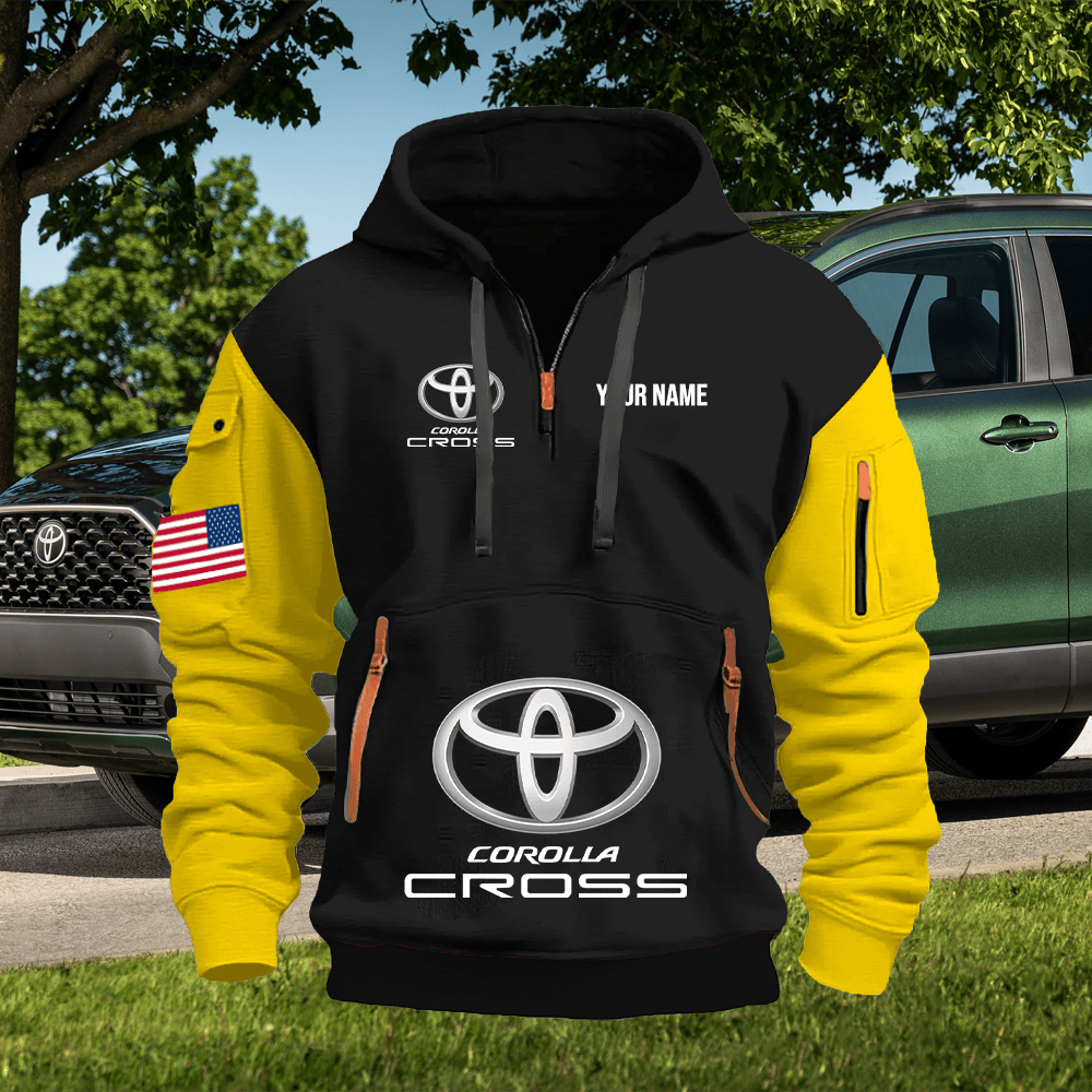 TY13 Custom Print Name Quarter Zipper Hoodie