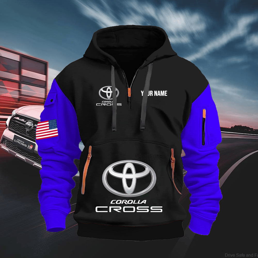 TY13 Custom Print Name Quarter Zipper Hoodie