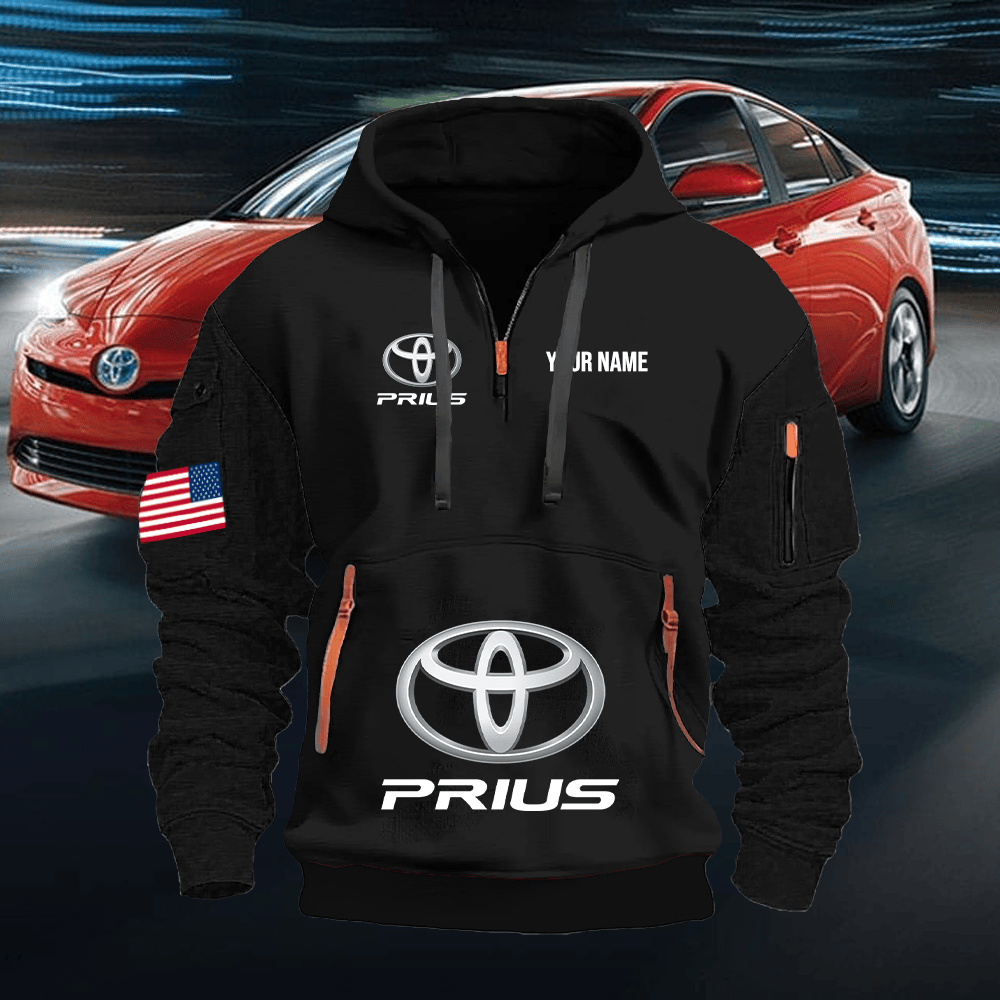 TY14 Custom Print Name Quarter Zipper Hoodie