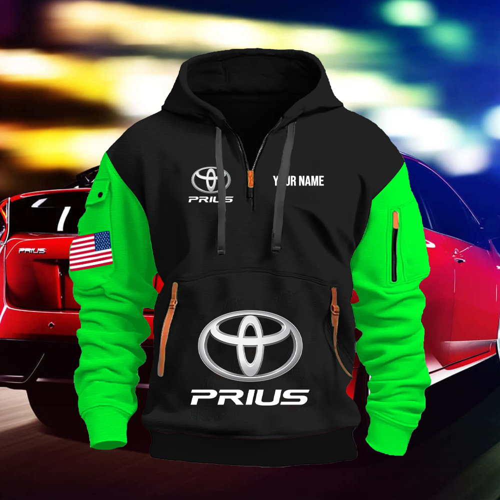 TY14 Custom Print Name Quarter Zipper Hoodie