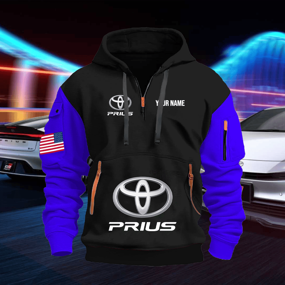 TY14 Custom Print Name Quarter Zipper Hoodie