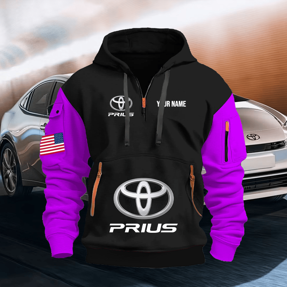 TY14 Custom Print Name Quarter Zipper Hoodie