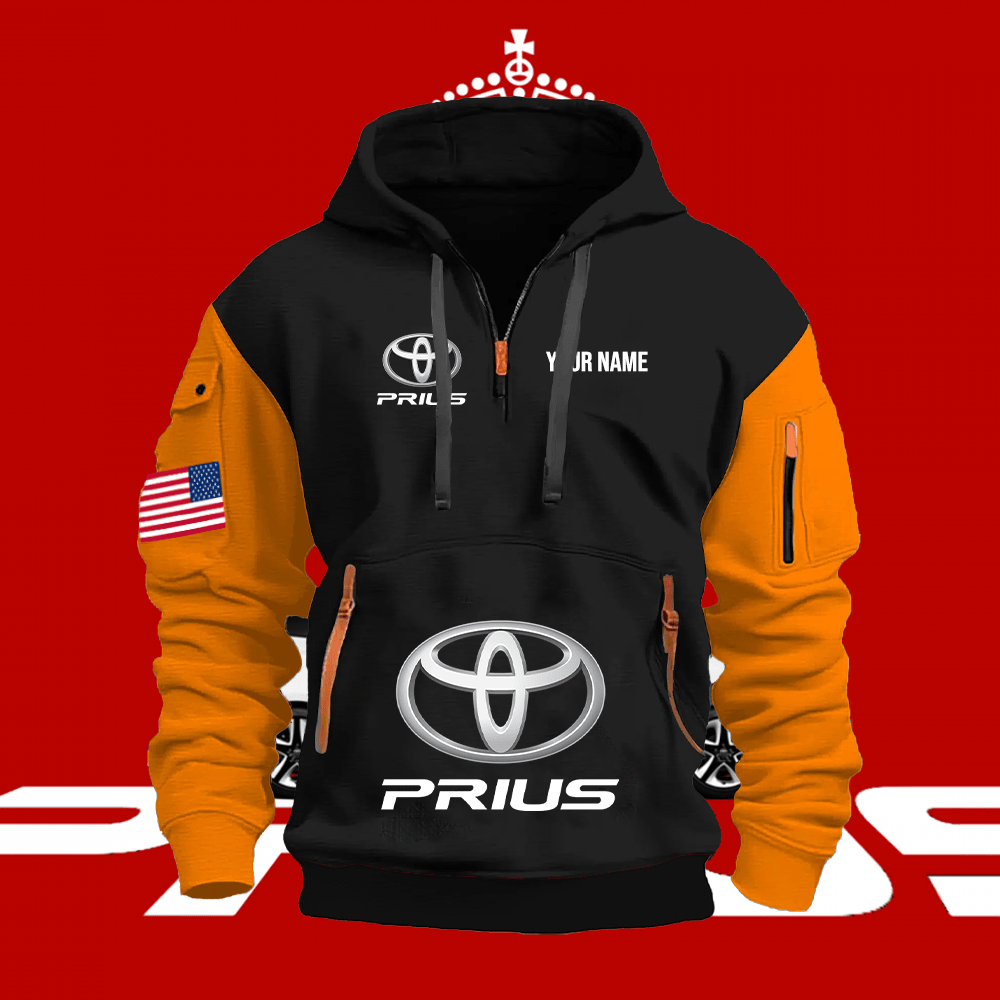TY14 Custom Print Name Quarter Zipper Hoodie
