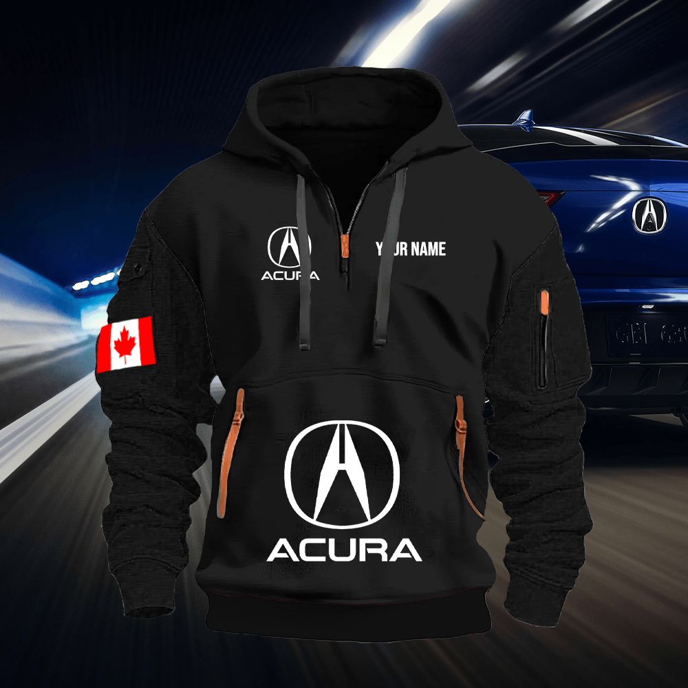 ACR CA Custom Print Name Quarter Zipper Hoodie