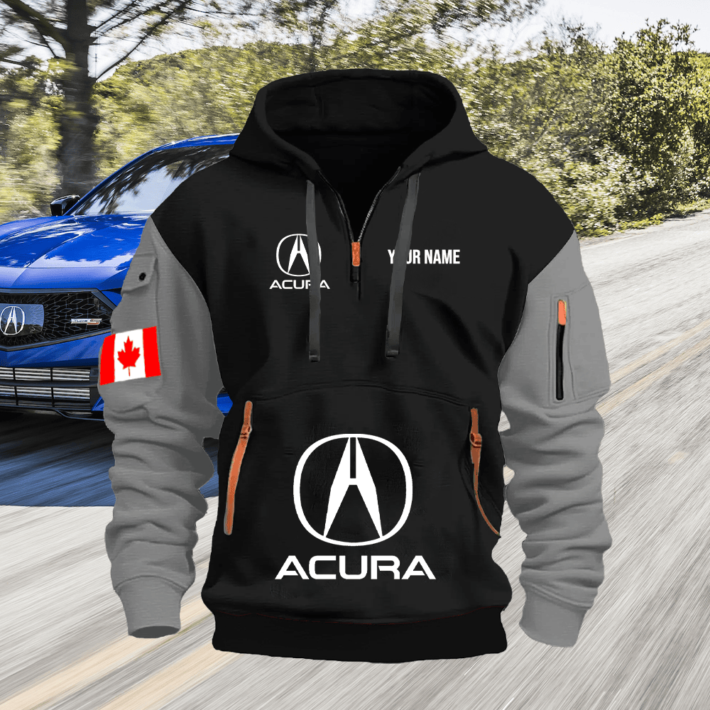 ACR CA Custom Print Name Quarter Zipper Hoodie