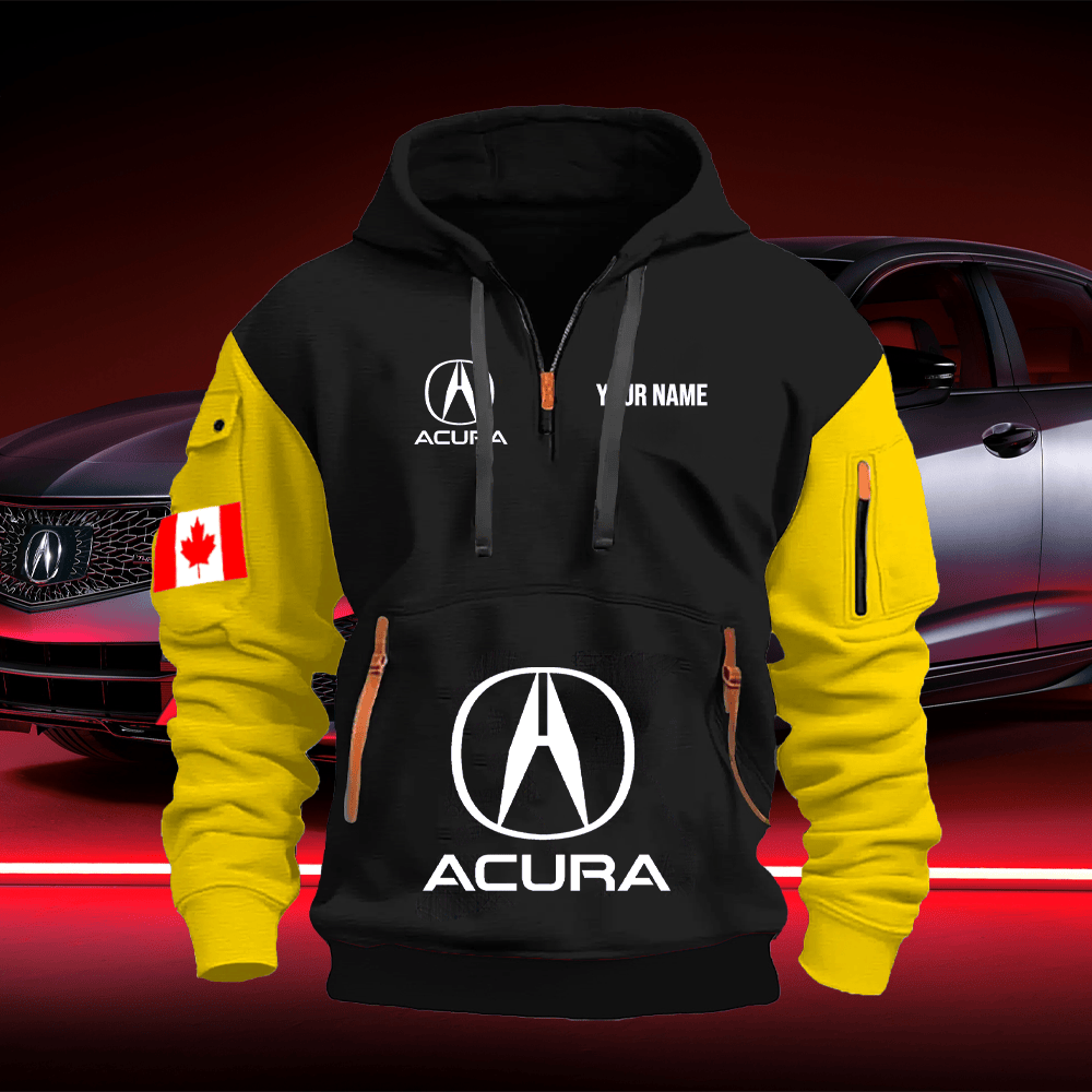 ACR CA Custom Print Name Quarter Zipper Hoodie