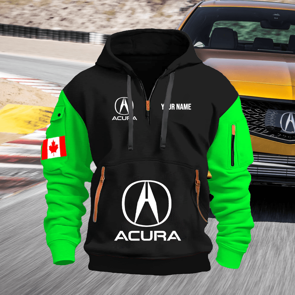 ACR CA Custom Print Name Quarter Zipper Hoodie