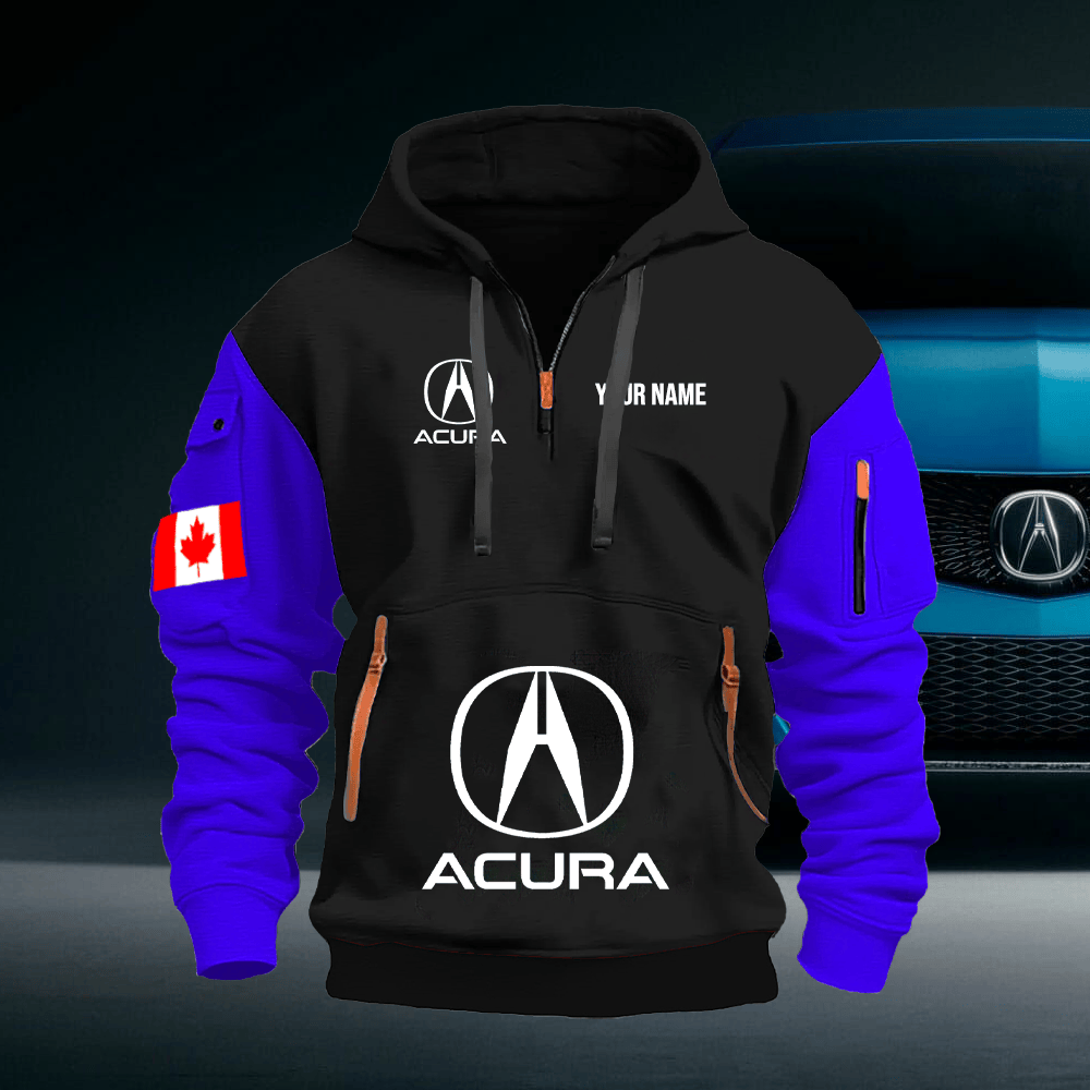 ACR CA Custom Print Name Quarter Zipper Hoodie