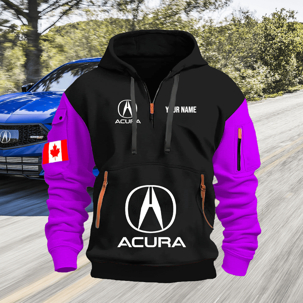 ACR CA Custom Print Name Quarter Zipper Hoodie