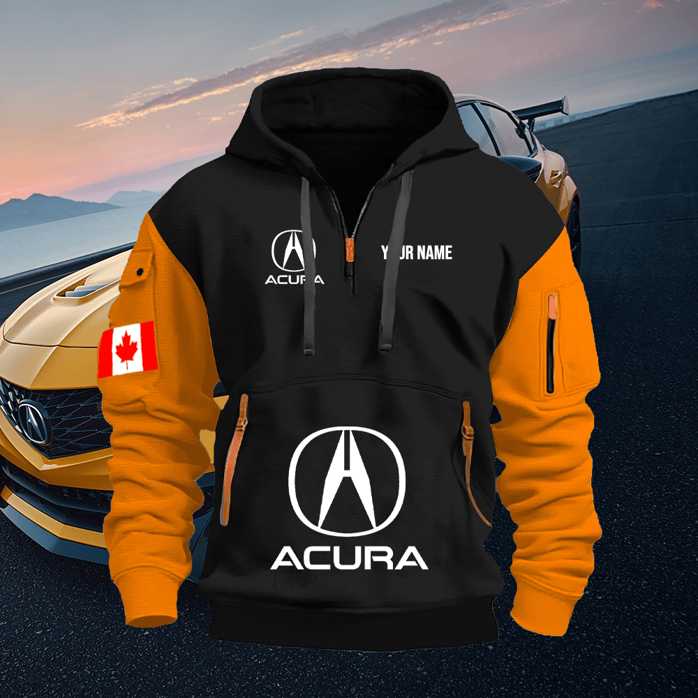 ACR CA Custom Print Name Quarter Zipper Hoodie