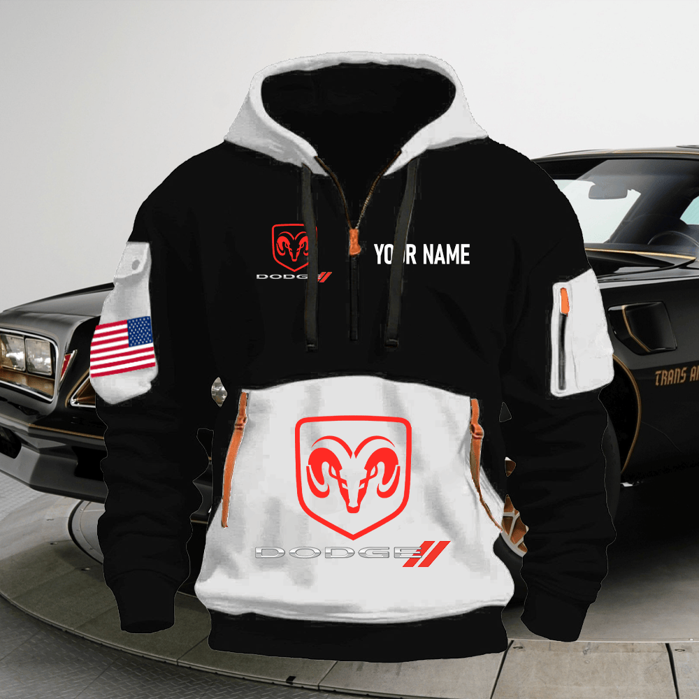 DG Print Name Quarter Zipper Hoodie