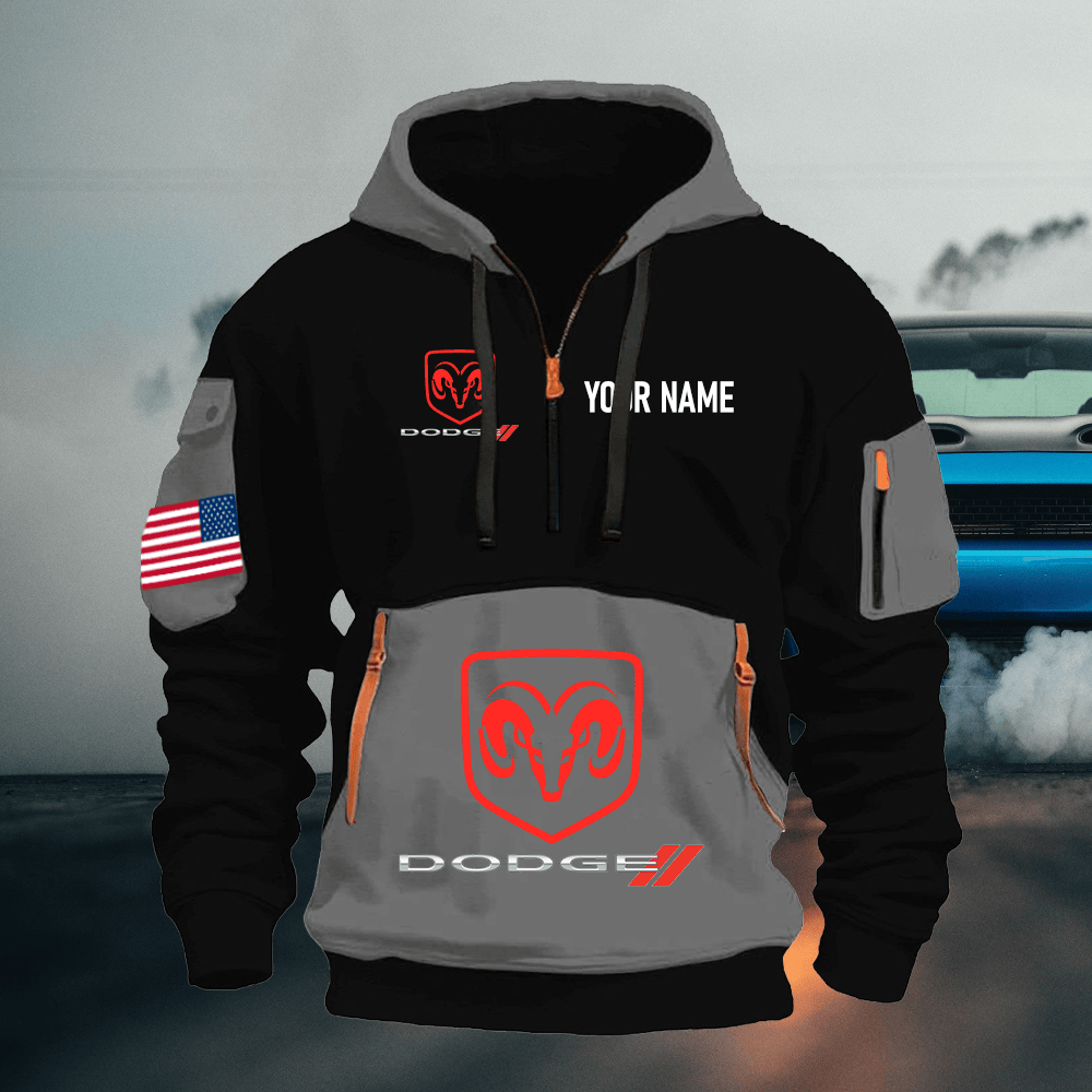 DG Print Name Quarter Zipper Hoodie