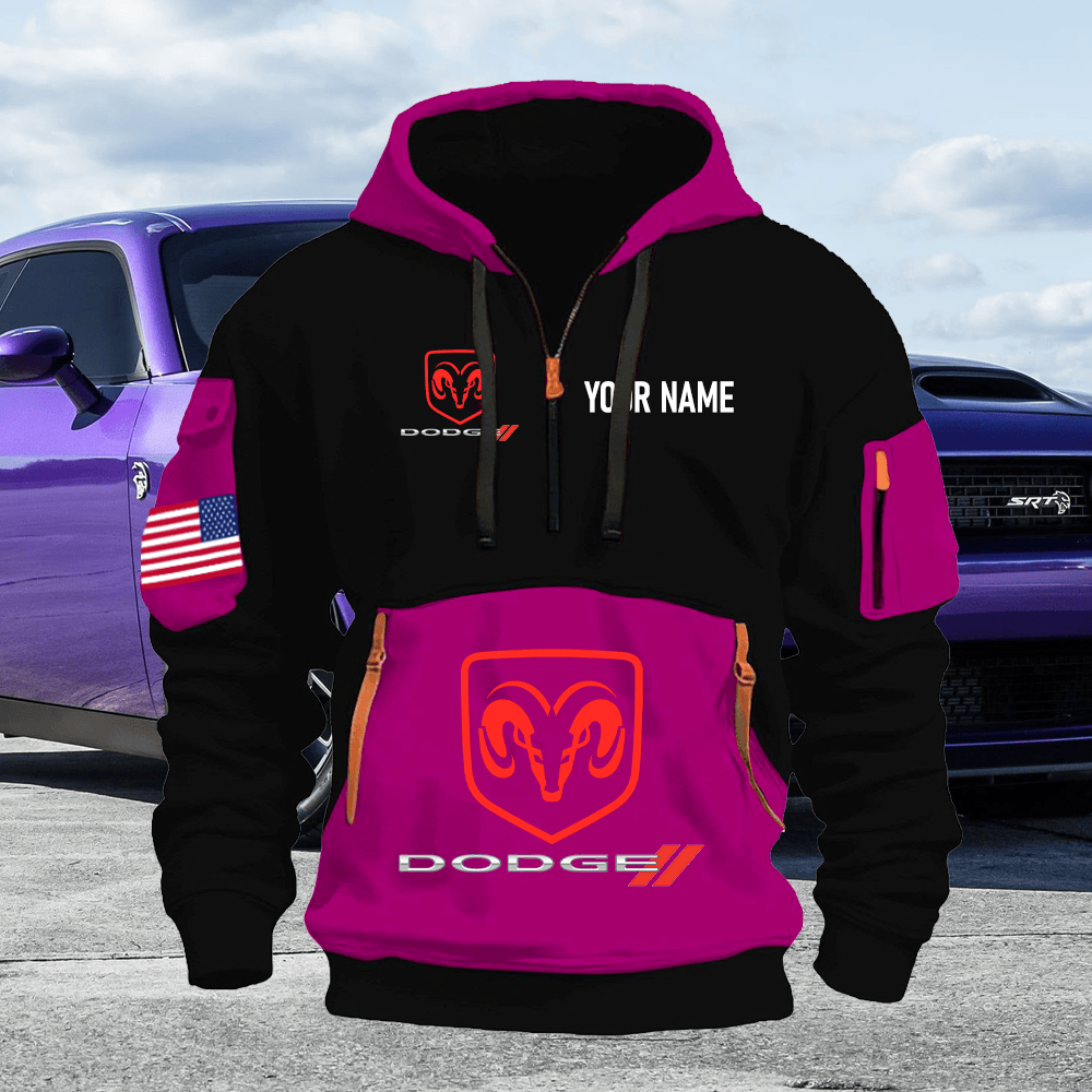 DG Print Name Quarter Zipper Hoodie
