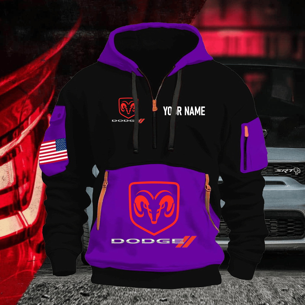 DG Print Name Quarter Zipper Hoodie