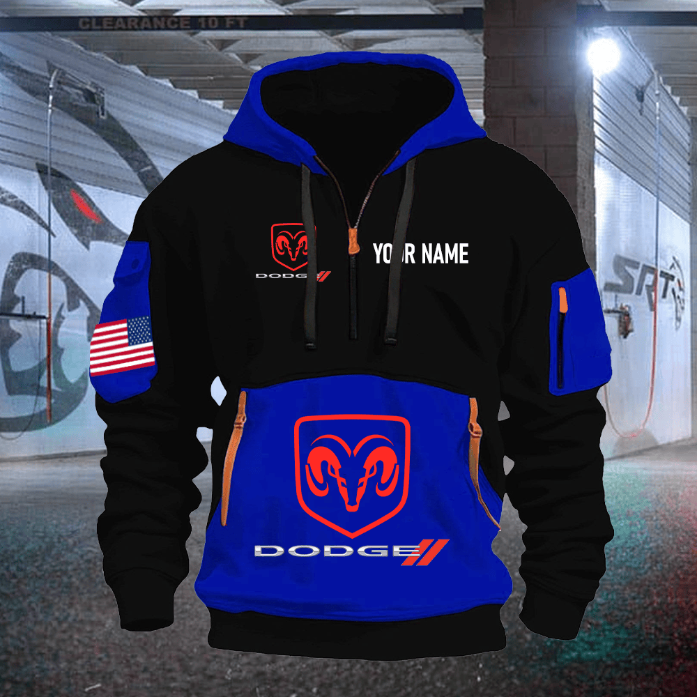 DG Print Name Quarter Zipper Hoodie