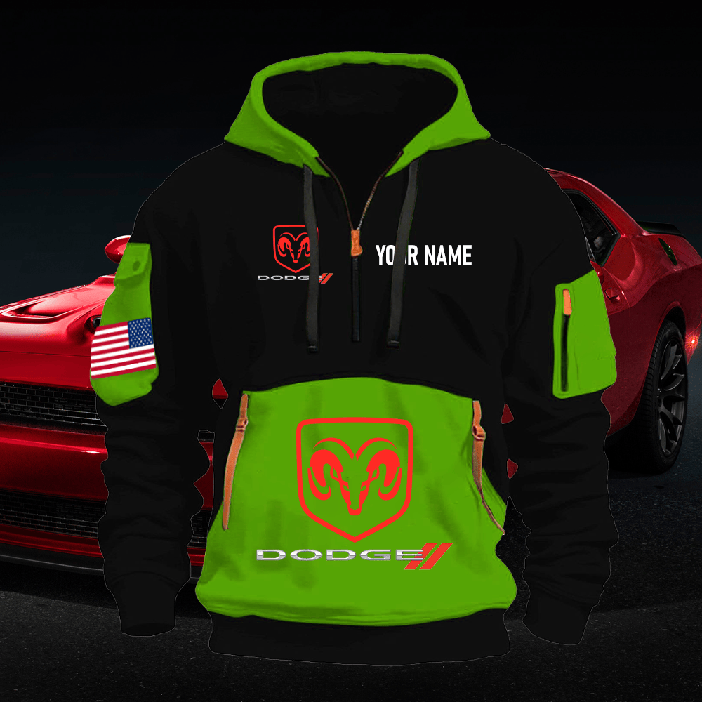DG Print Name Quarter Zipper Hoodie