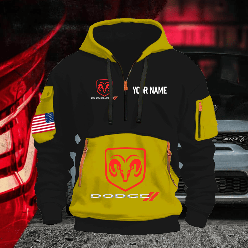 DG Print Name Quarter Zipper Hoodie