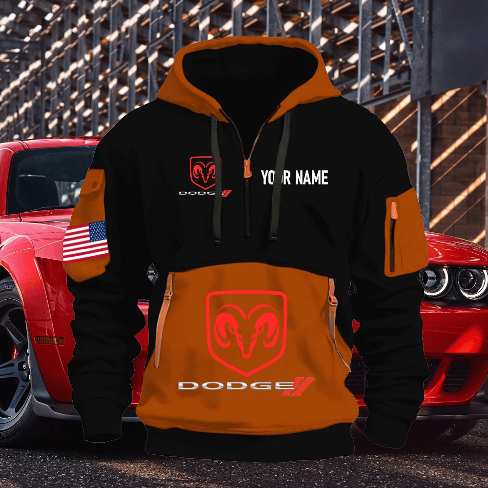 DG Print Name Quarter Zipper Hoodie