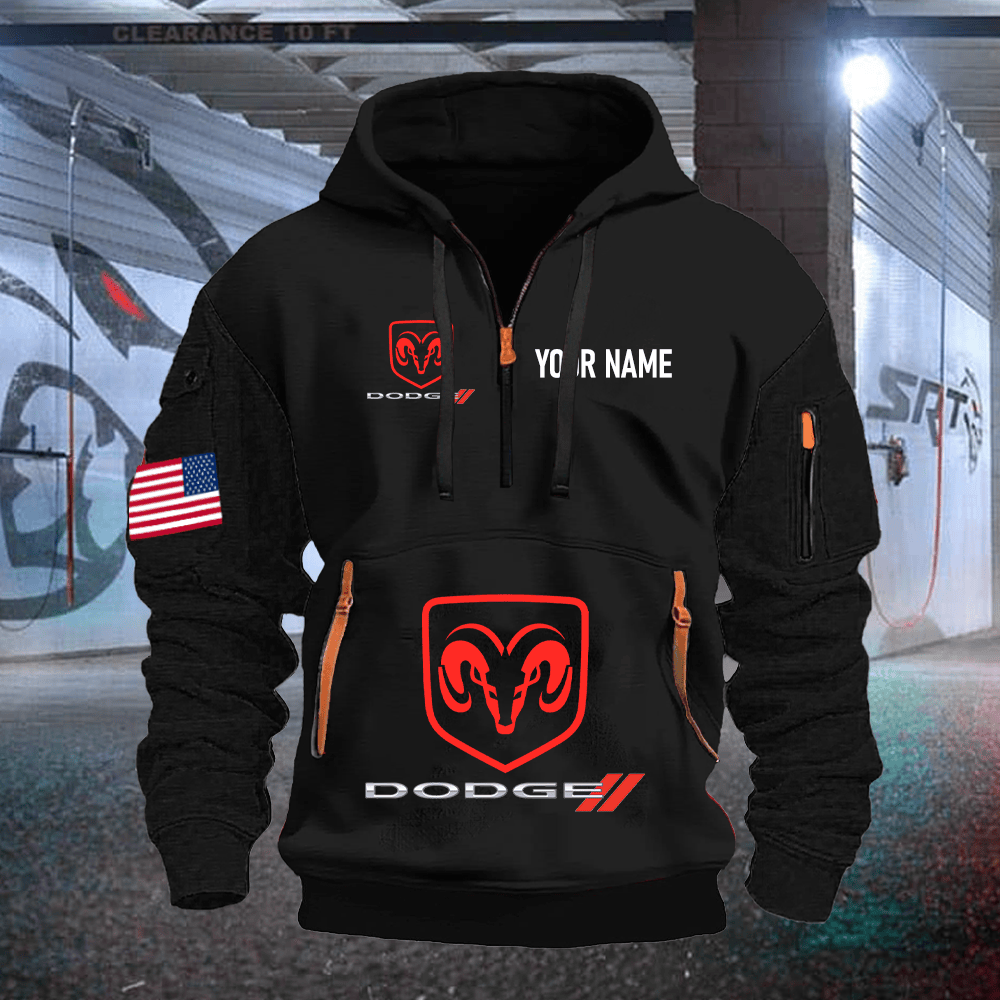 DG Print Name Quarter Zipper Hoodie