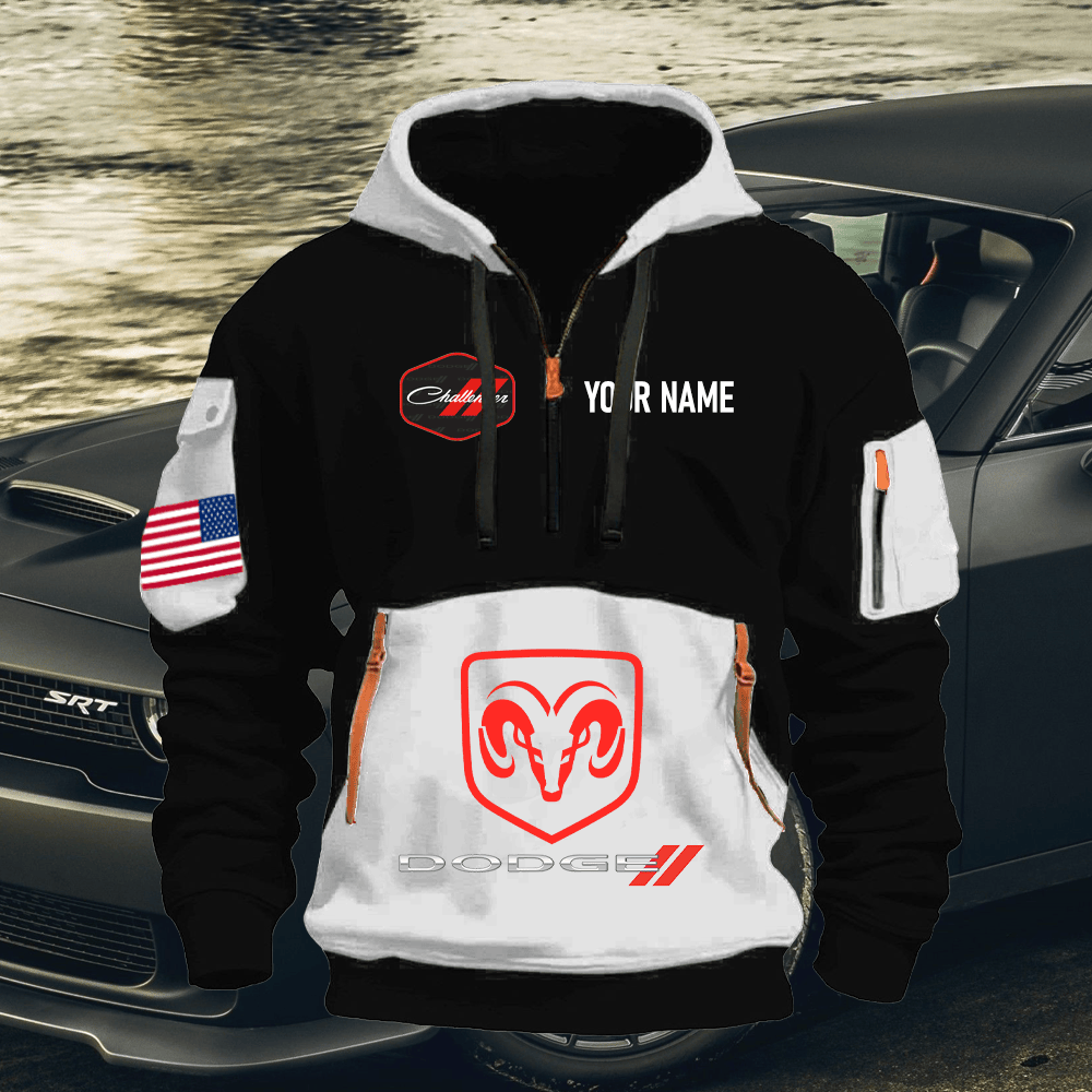 DG CH Print Name Quarter Zipper Hoodie
