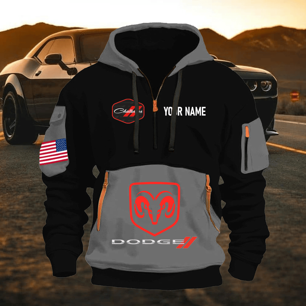 DG CH Print Name Quarter Zipper Hoodie