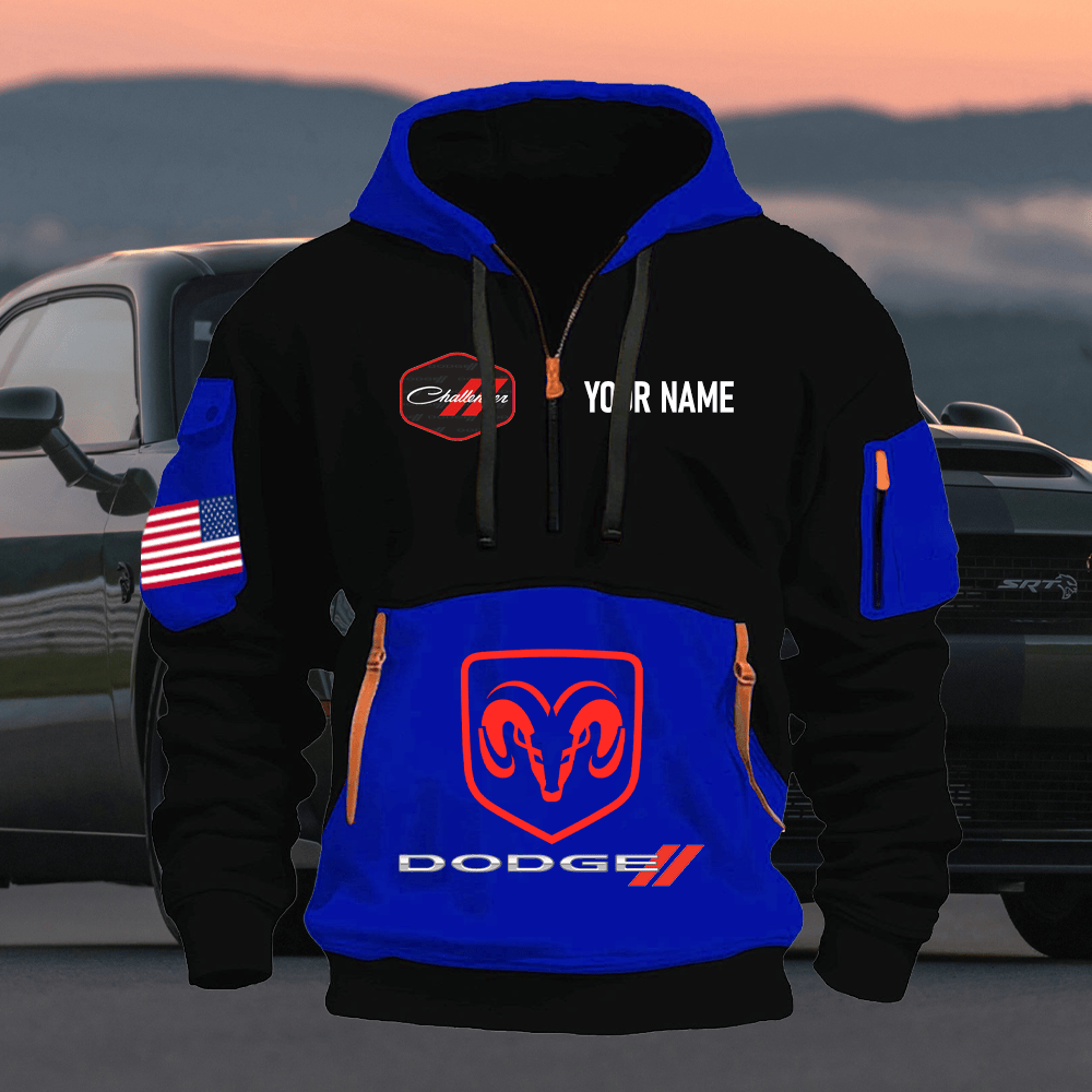 DG CH Print Name Quarter Zipper Hoodie