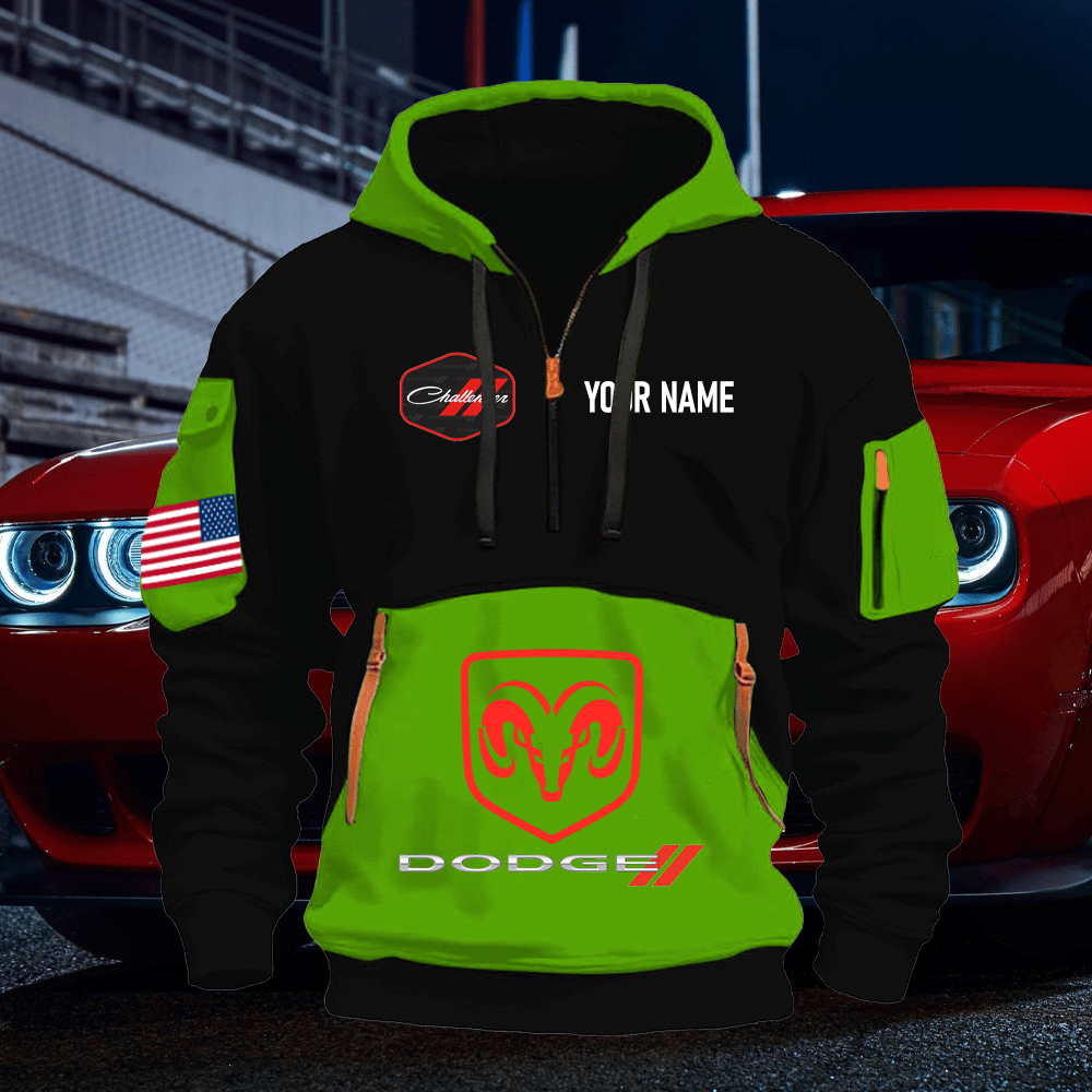 DG CH Print Name Quarter Zipper Hoodie
