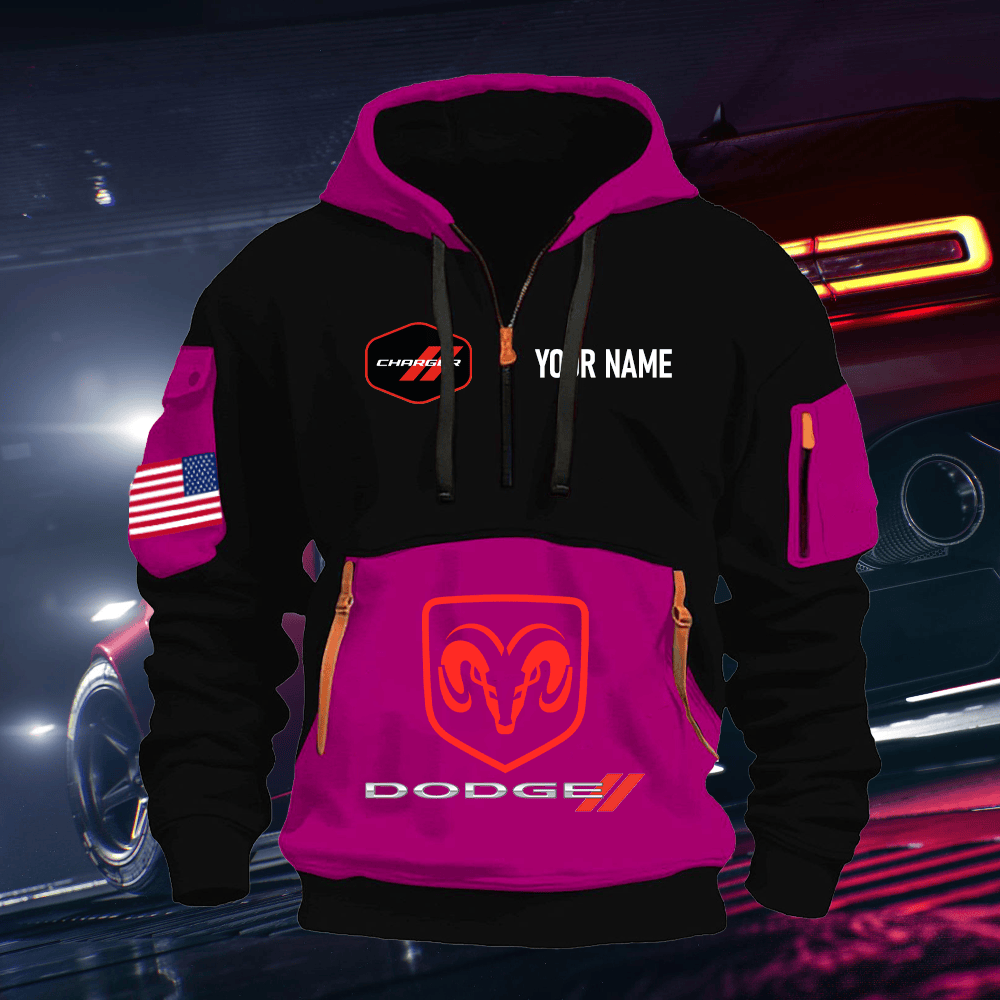 DG CG Print Name Quarter Zipper Hoodie