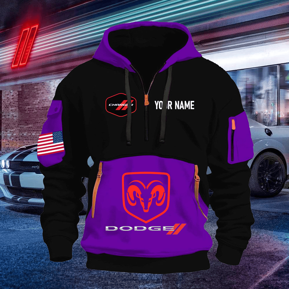 DG CG Print Name Quarter Zipper Hoodie