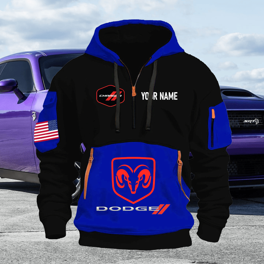 DG CG Print Name Quarter Zipper Hoodie