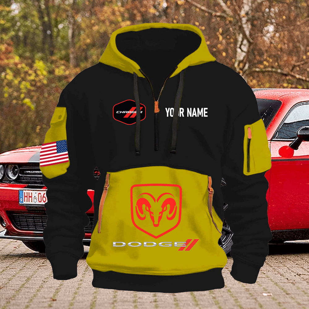 DG CG Print Name Quarter Zipper Hoodie