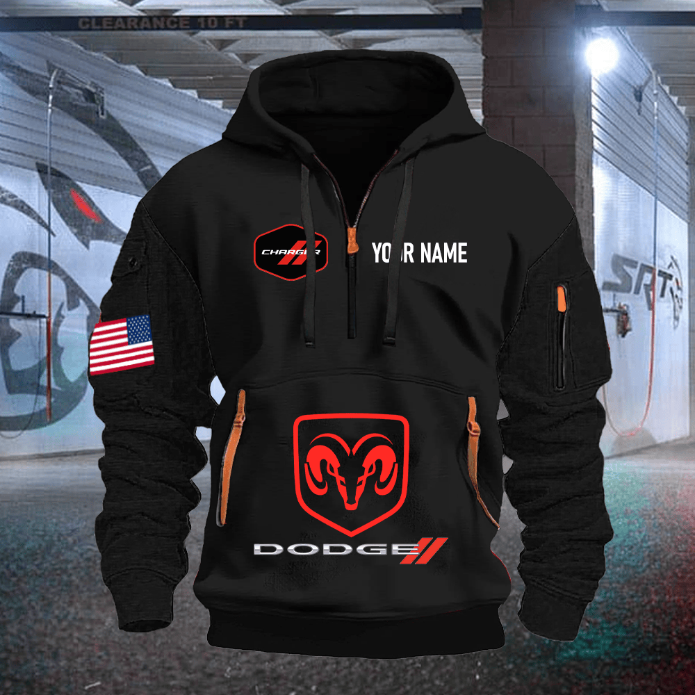 DG CG Print Name Quarter Zipper Hoodie