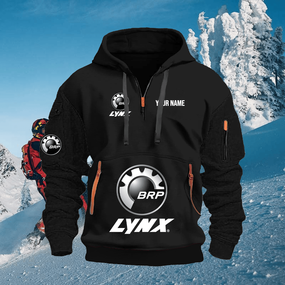 LY Custom Name Quarter Zipper Hoodie